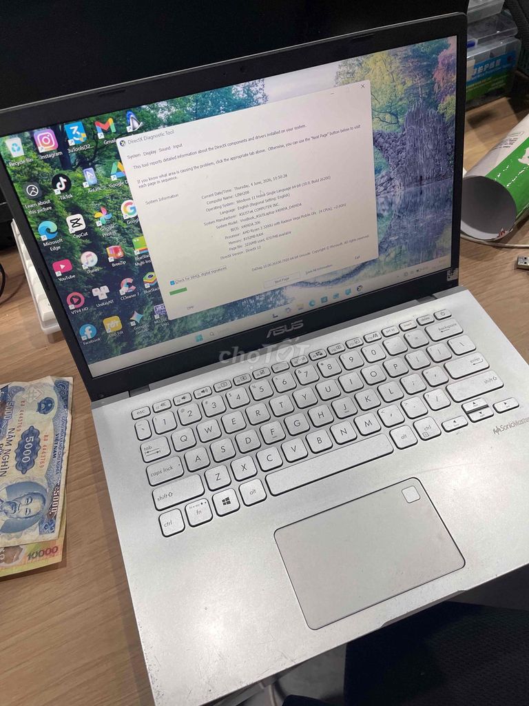 Asus VivoBook X409DA AMD Ryzen 3 8GB/256GB. Mua bán Laptop tại Huyện Châu Đức Bà Rịa - Vũng Tàu được đăng bởi Quốc Đông hình 1