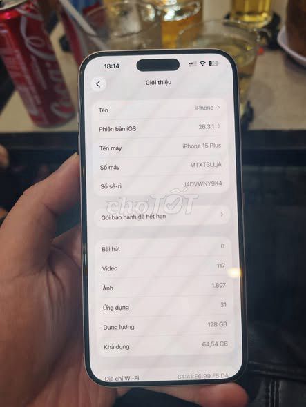 iPhone 15 Plus 128GB Hồng. Mua bán Điện thoại tại Quận Tân Bình Tp Hồ Chí Minh được đăng bởi Hội Đồ Điện Tử hình 1