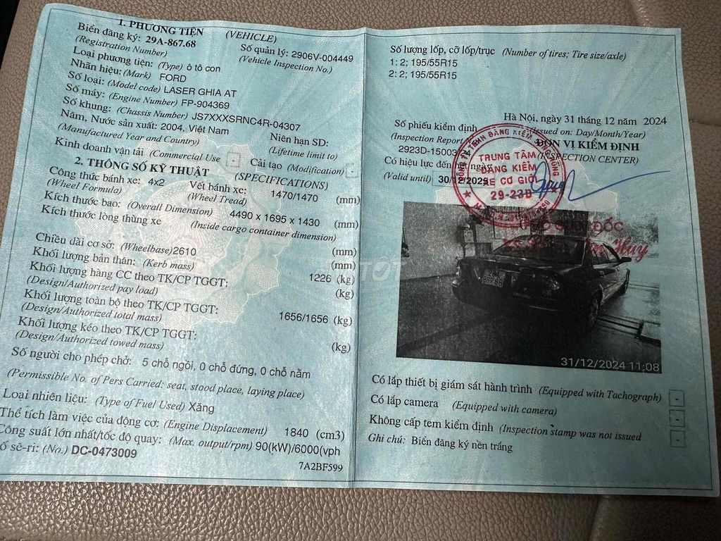 Ford Laser 2004 GHIA 1.8 AT - 12000 km. Mua bán Ô tô tại Quận Thanh Xuân Hà Nội được đăng bởi Phương anh hình 9