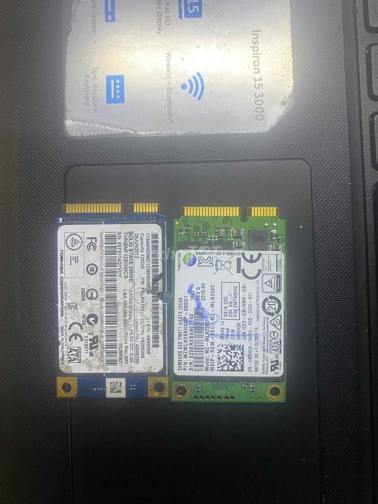 2 ổ ssd msata 128GB và 256GB