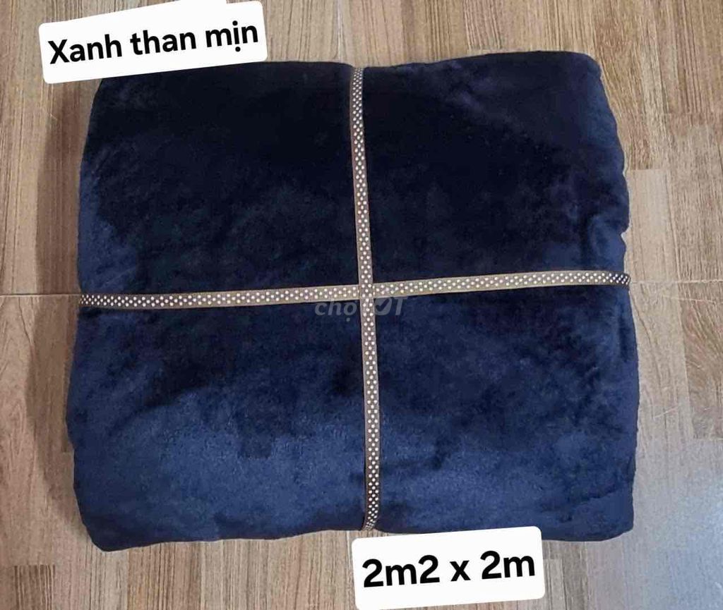 Mền tuyết nhung Xanh than 2m2x2m Mềm mịn. Mua bán Giường, chăn ga gối nệm tại Quận 12 Tp Hồ Chí Minh được đăng bởi Sỉ Mền Campuchia Q12 hình 1