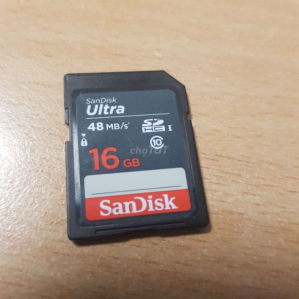 Thẻ nhớ SDHC Sandisk Ultra 16GB. Mua bán Phụ kiện (Màn hình, Chuột...) tại Thành phố Thuận An Bình Dương được đăng bởi HC Secondhand hình 1