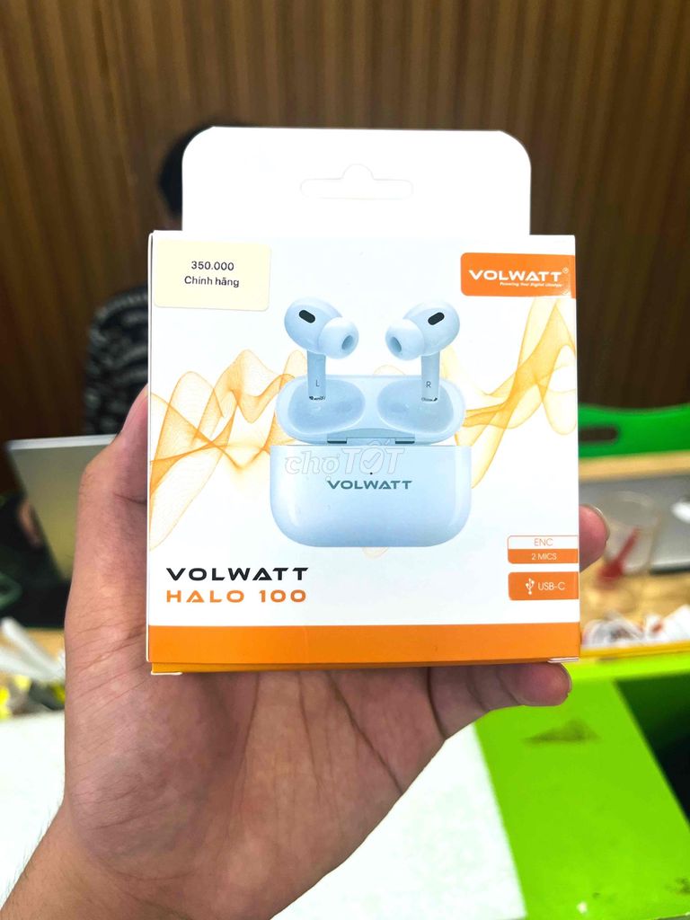 Tai nghe không dây VOLWATT HALO 100 Trắng. Mua bán Tivi, Âm thanh tại Quận Ngô Quyền Hải Phòng được đăng bởi lê thanh thuỷ hình 1
