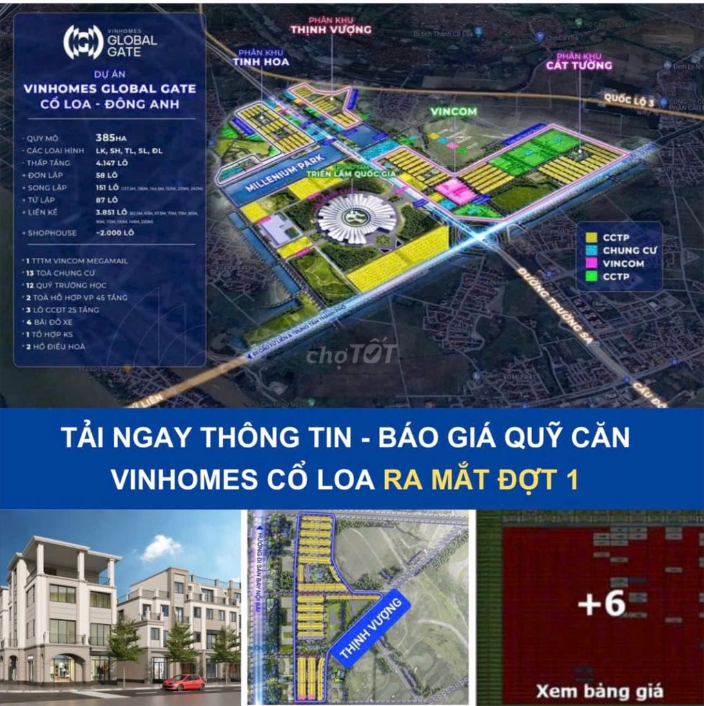 VINHOMES Cổ Loa Mở Bán Đợt 1