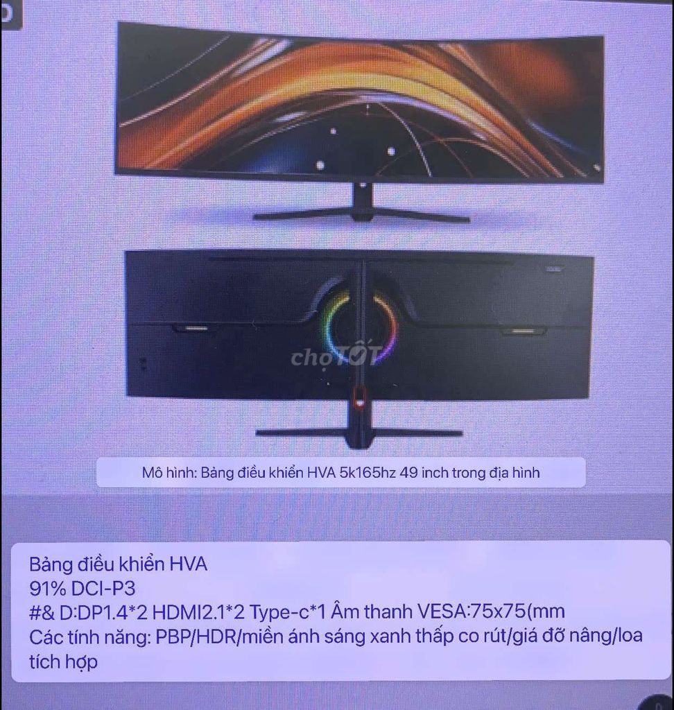 Màn hình máy tính 49in 5k 165hz