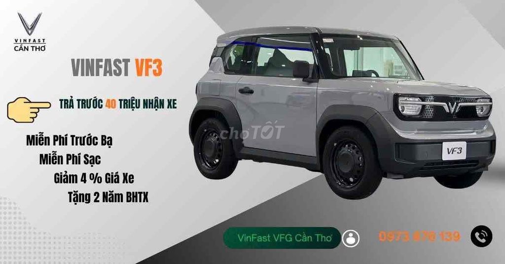 VinFast VF3 2025 - Trả Trước Chỉ 0 đến 30 Triệu. Mua bán Ô tô tại Thành phố Vĩnh Long Vĩnh Long được đăng bởi VINFAST CẦN THƠ VFG hình 6