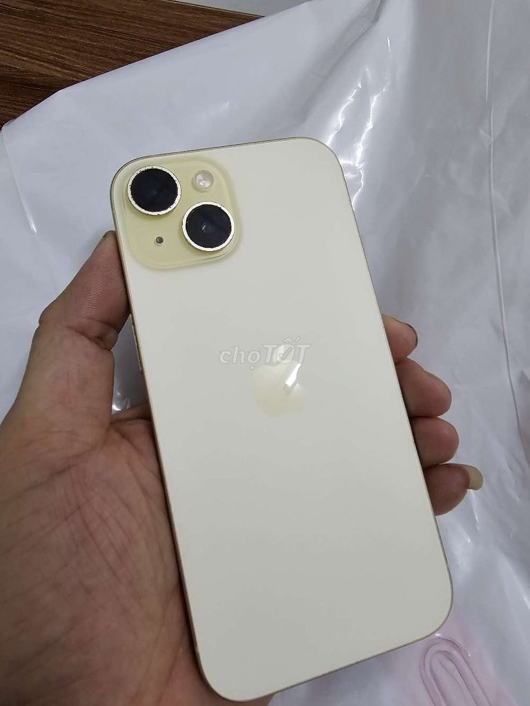 Apple iPhone 15 128GB Vàng 75%. Mua bán Điện thoại tại Huyện Long Điền Bà Rịa - Vũng Tàu được đăng bởi Măng hình 1