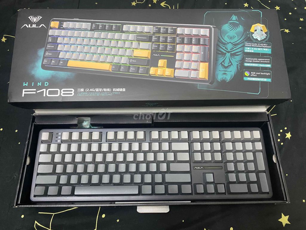 Bàn phím cơ Aula F108 Xám. Mua bán Phụ kiện (Màn hình, Chuột...) tại Quận Thanh Khê Đà Nẵng được đăng bởi thanh hải hình 1