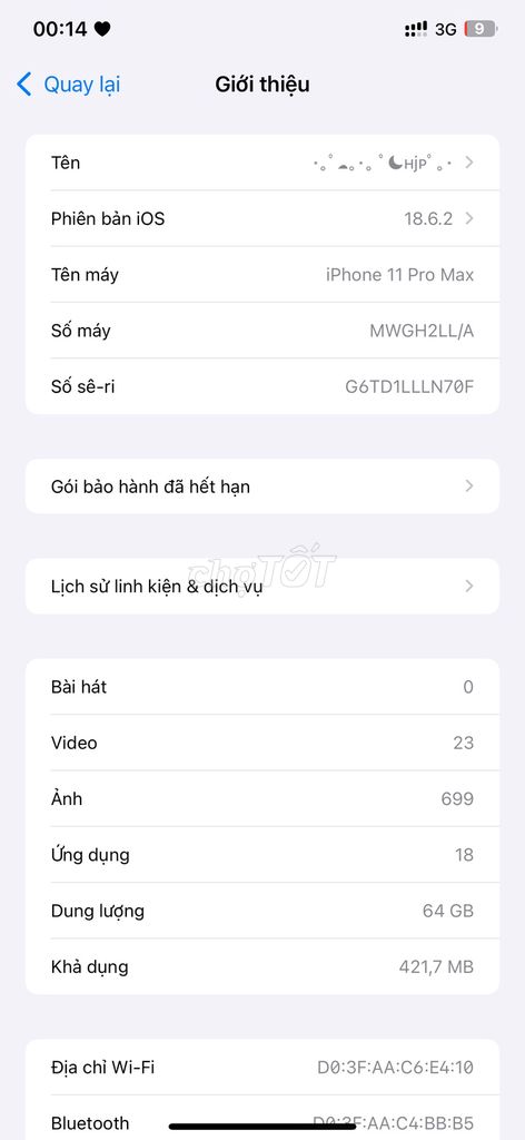 iPhone 11 Pro Max 64GB. Mua bán Điện thoại tại Huyện Yên Khánh Ninh Bình được đăng bởi Kieu Anh Nguyen hình 1