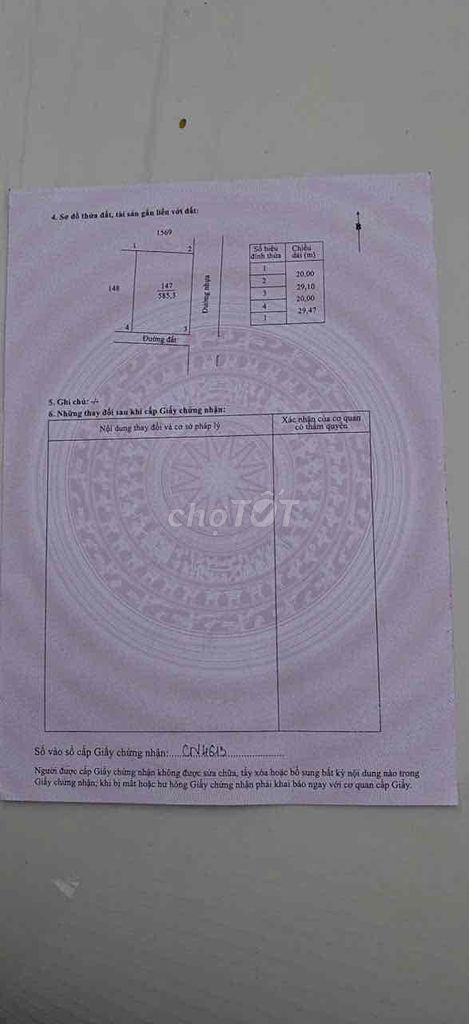 CHÍNH CHỦ GỬI BÁN LÔ GÓC 585m2 MẶT TIỀN NHỰA LỚN GIÁ 4TY