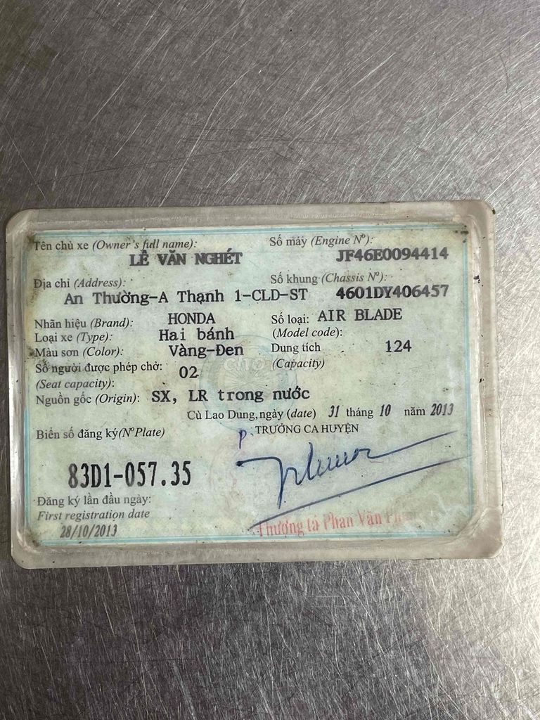 AB 2013 BS 83 HỖ TRỢ GÓP OĐ NỢ XẤU OK CÓ ĐỖI XE. Mua bán Xe máy tại Huyện Hóc Môn Tp Hồ Chí Minh được đăng bởi Khaianh  hình 5