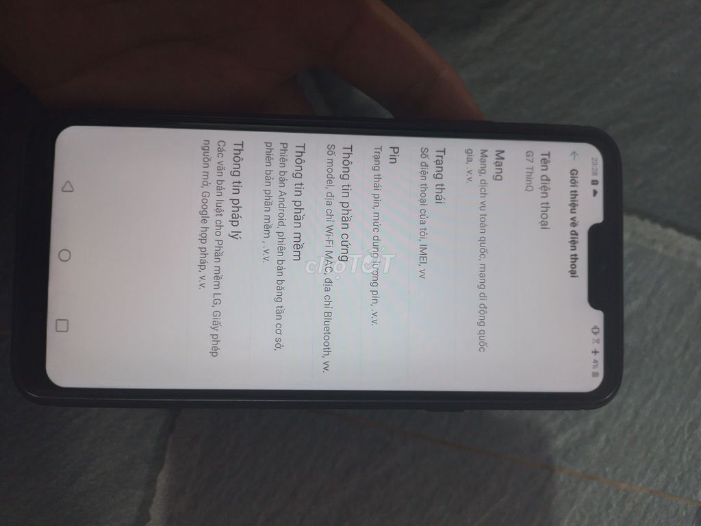 LG G7 ThinQ Xám. Mua bán Điện thoại tại Huyện Tân Châu Tây Ninh được đăng bởi Lê ngọc phu hình 1