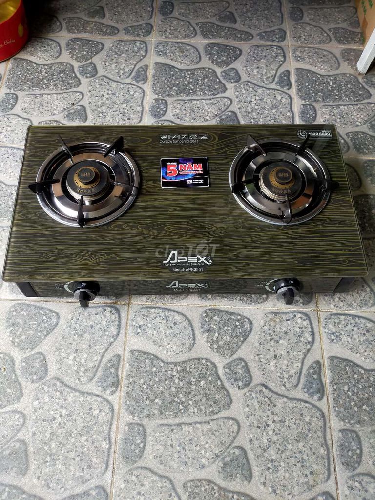 Bếp ga Apex APB3551 mặt kính. Mua bán Bếp, lò, đồ điện nhà bếp tại Quận Cẩm Lệ Đà Nẵng được đăng bởi Bùi Văn Thái  hình 1