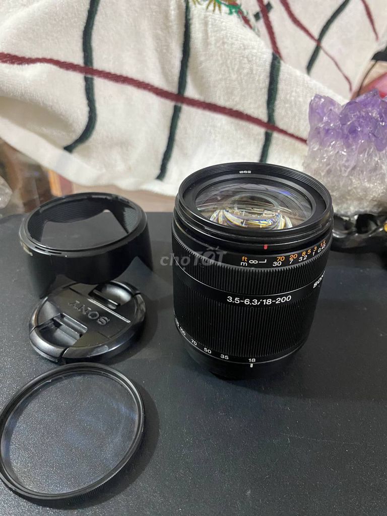 Ống kính Sony DT 3.5-6.3/18-200 Đen. Mua bán Máy ảnh, Máy quay tại Huyện Trà Ôn Vĩnh Long được đăng bởi maximura hình 1