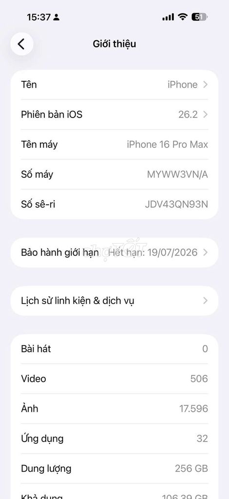 iPhone 16 Pro Max 256GB trắng vn. Mua bán Điện thoại tại Quận 12 Tp Hồ Chí Minh được đăng bởi tuyên hình 1