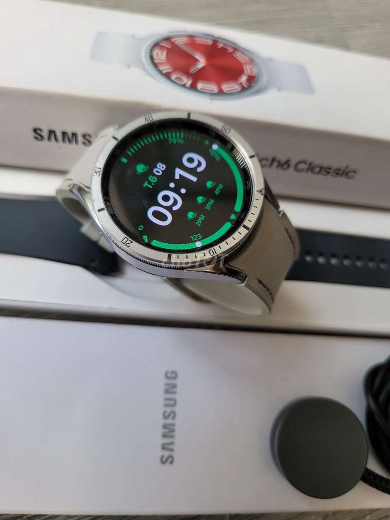 Samsung Watch 6 Classic 43mm Bạc 99%. Mua bán Thiết bị đeo thông minh tại Quận Tân Phú Tp Hồ Chí Minh được đăng bởi Nguyễn Thanh Thùy hình 1
