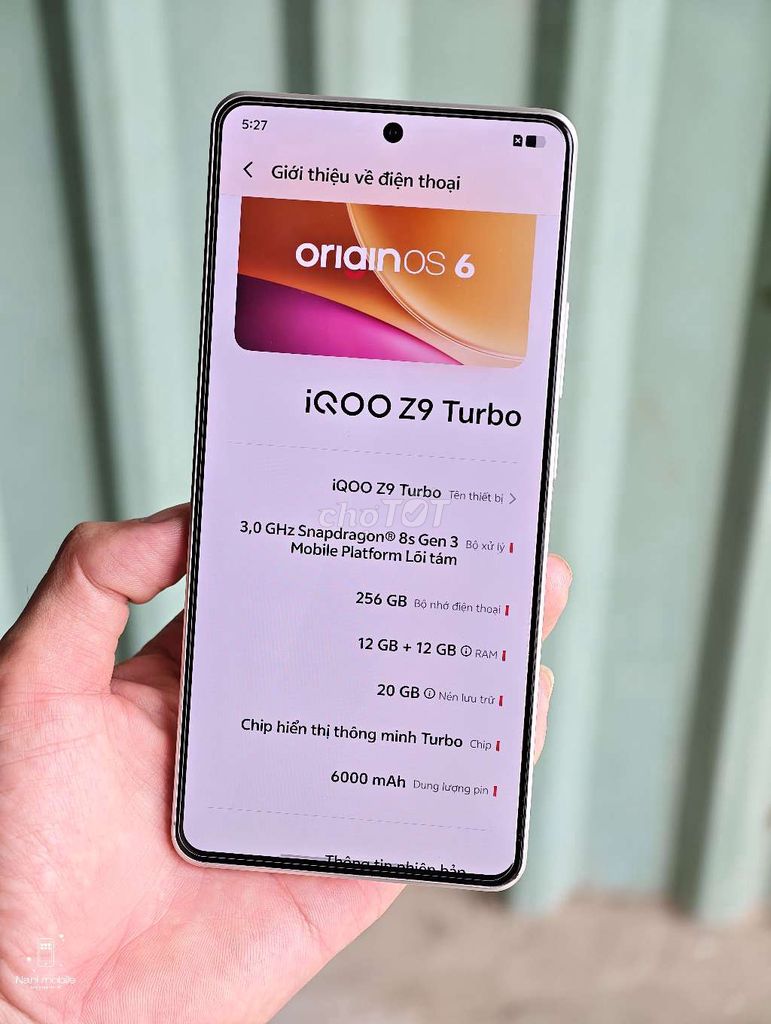 iQOO Z9 Turbo 12GB/256GB Trắng 98% fulbox. Mua bán Điện thoại tại Thành phố Thủ Đức Tp Hồ Chí Minh được đăng bởi NANI MOBILE hình 1
