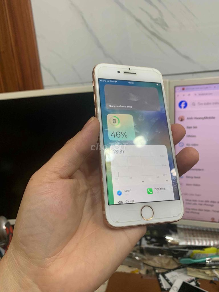 iphone 8 64g zin all 98% quốc tế gold