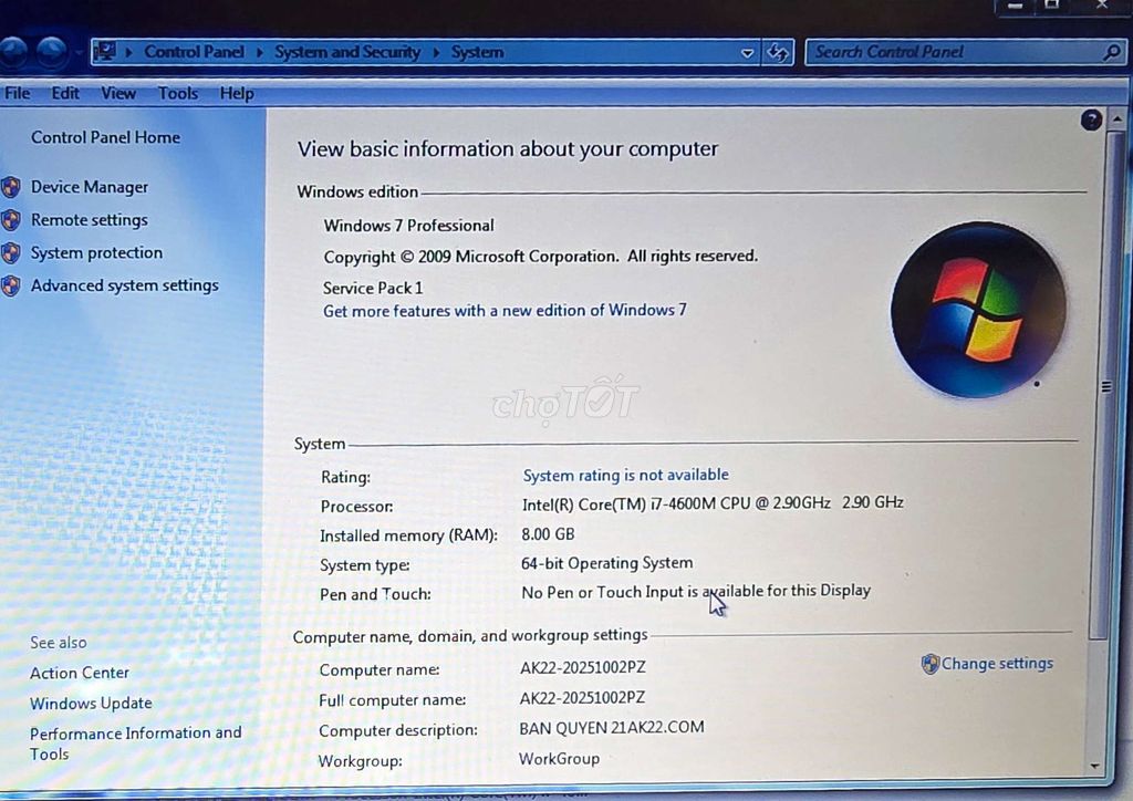 Dell i7 4600. Mua bán Laptop tại Huyện Cao Lãnh Đồng Tháp được đăng bởi Mr Thong hình 1