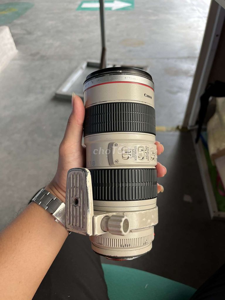 Ống kính Canon 70-200 2.8 IS Trắng. Mua bán Máy ảnh, Máy quay tại Thành phố Long Xuyên An Giang được đăng bởi Khánh hình 1
