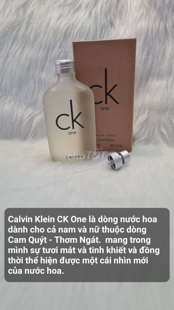 Nước hoa CK ONE ( bản tester)