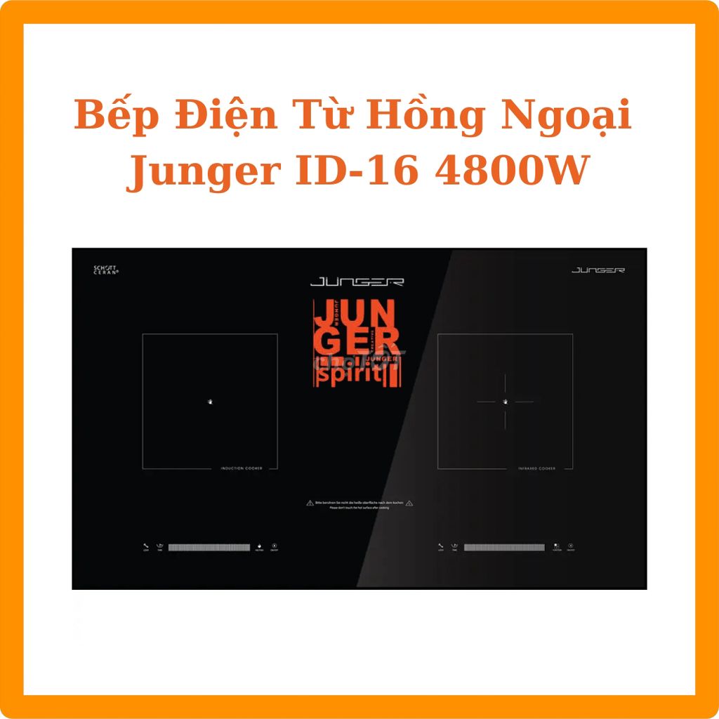 Bếp từ hồng ngoại Junger ID-16 Made in Thailan. Mua bán Bếp, lò, đồ điện nhà bếp tại Quận Tân Bình Tp Hồ Chí Minh được đăng bởi Hoangcuonghome  hình 2