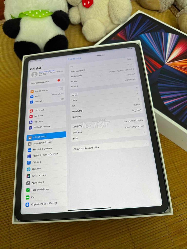 Apple iPad Pro 12.9 M1 Xám 128GB. Mua bán Máy tính bảng tại Quận Cầu Giấy Hà Nội được đăng bởi anh huy hình 1