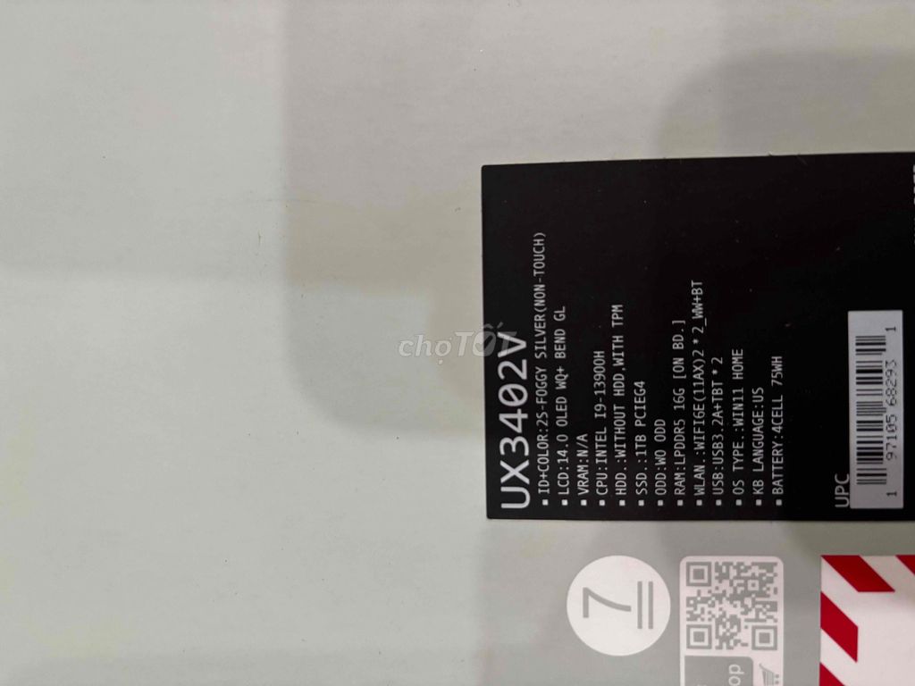 Laptop Asus Zenbook 14 Oled new seal. Mua bán Laptop tại Quận Gò Vấp Tp Hồ Chí Minh được đăng bởi Tuấn hình 1
