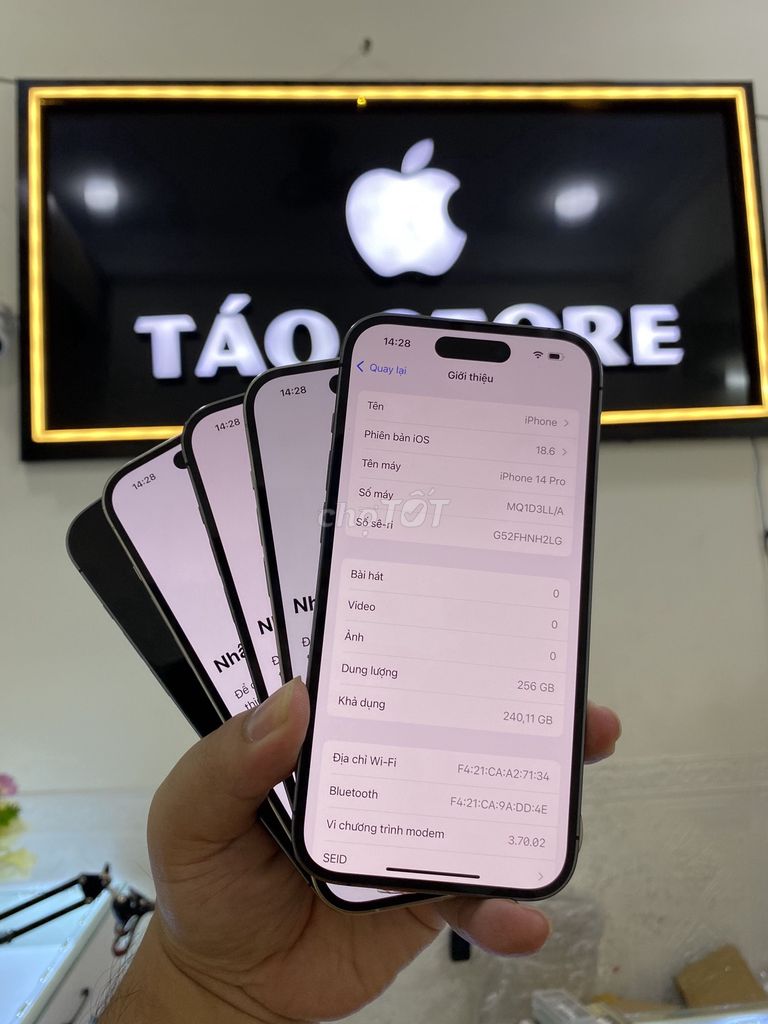 iphone 14 Pro 256Gb zin full quốc tế KHÔNG báo ảo. Mua bán Điện thoại tại Thành phố Buôn Ma Thuột Đắk Lắk được đăng bởi Mạnh Quang vũ hình 1