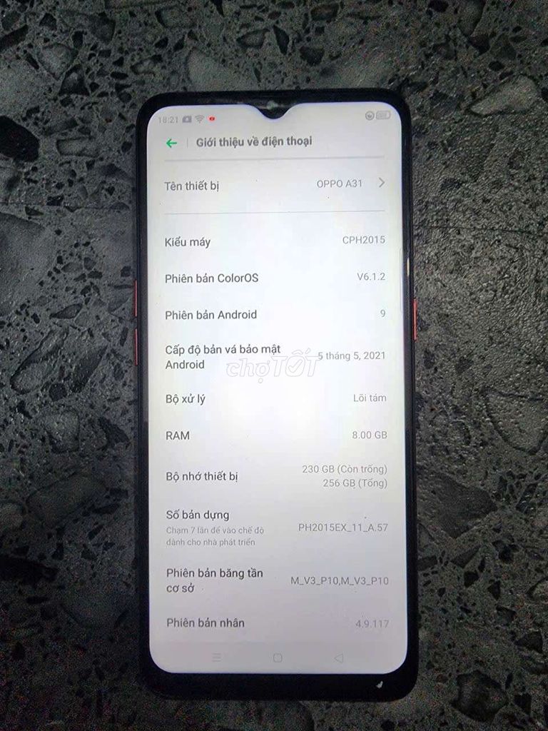 Oppo A31 256GB Đỏ. Mua bán Điện thoại tại Quận 12 Tp Hồ Chí Minh được đăng bởi Trần Sk hình 1