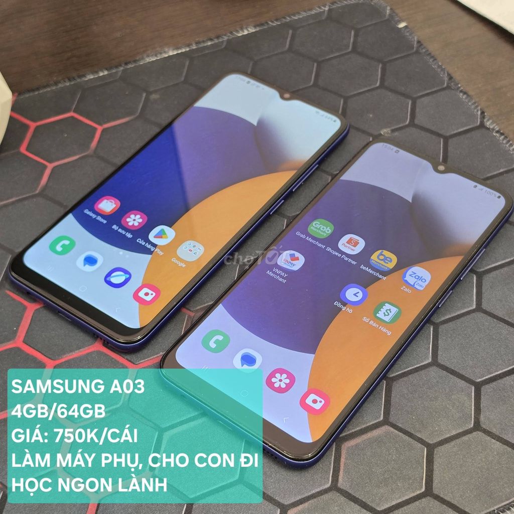Samsung Galaxy A03 4GB 64GB Xanh. Mua bán Điện thoại tại Quận 5 Tp Hồ Chí Minh được đăng bởi Hội Đồ Điện Tử hình 1