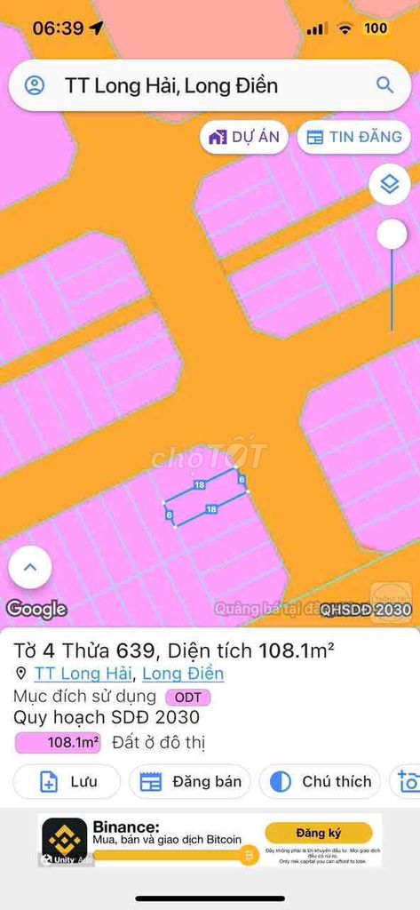 ĐẤT TÁI ĐỊNH CƯ LONG HẢI - LONG  ĐIỀN- BRVT  Đất Gần trường học, cách. Mua bán đất tại Huyện Long Điền Bà Rịa - Vũng Tàu được đăng bởi BĐS Nguyễn Dương  hình 3