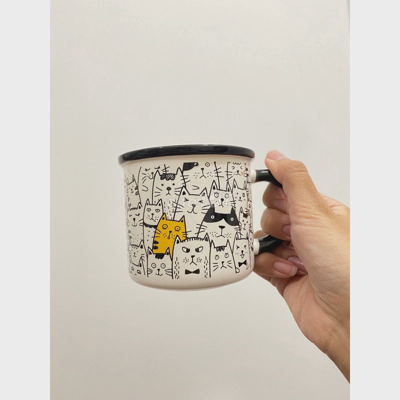 Cốc sứ gốm sứ trắng họa tiết mèo. Mua bán Dụng cụ nhà bếp tại Thành phố Lào Cai Lào Cai được đăng bởi Minh Tuệ Các hình 1