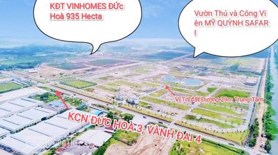 LÔ DÓC 2 MẶT TIỀN 142M ,  DARESCO, WIN HẬU NGHĨA 197 HA. Mua bán đất tại Huyện Đức Hòa Long An được đăng bởi Yến Nhi
