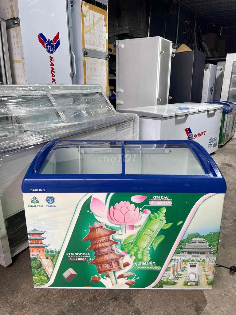 Tủ đông mặt kính Darling 300l qua sử dụng. Mua bán Tủ lạnh tại Quận Thanh Xuân Hà Nội được đăng bởi Điện Lạnh Minh Đông hình 1