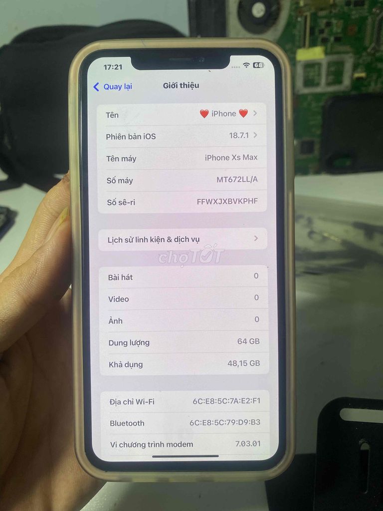 Apple iPhone Xs Max 64GB Vàng. Mua bán Điện thoại tại Quận Gò Vấp Tp Hồ Chí Minh được đăng bởi Trường Anh  hình 1