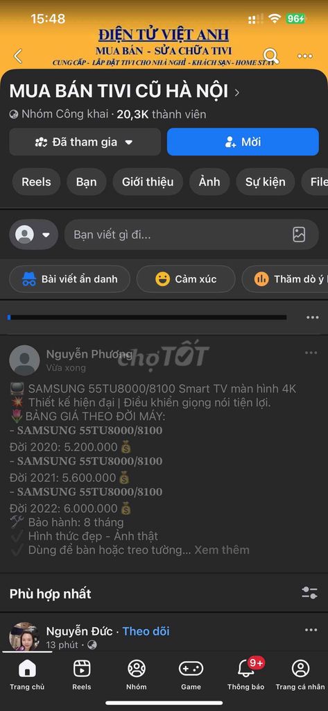 Smart TV Samsung 55TU8000/8100. Mua bán Tivi, Âm thanh tại Quận Hoàng Mai Hà Nội được đăng bởi Điện Máy An Khang  hình 1