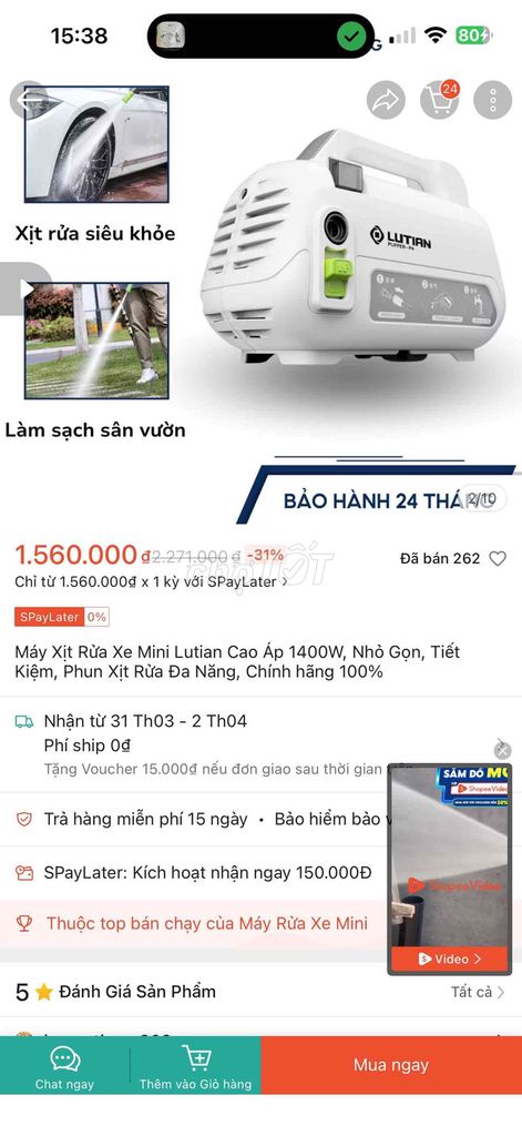 Máy rửa xe Lutian Puffer-P4. Mua bán Đồ chuyên dụng, Giống nuôi trồng tại Huyện Thạch Thất Hà Nội được đăng bởi Phan Anh Vũ hình 1