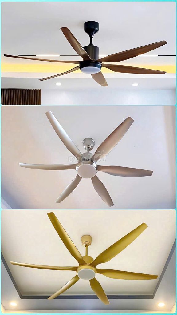 Quạt trần đèn 6 cánh DC. Mua bán Quạt tại Quận Hà Đông Hà Nội được đăng bởi TT Led hình 1