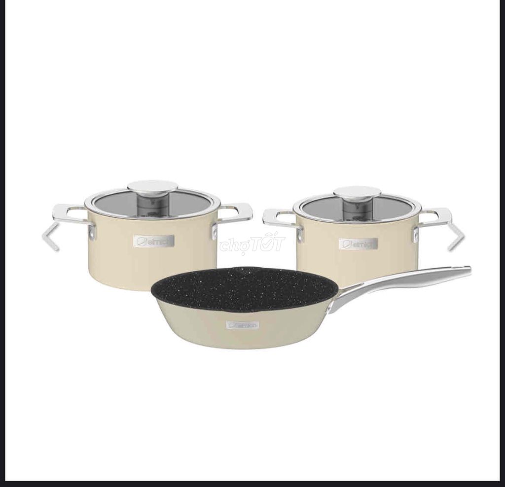 Bộ nồi Inox liền khối Elmich Hera mới 100%