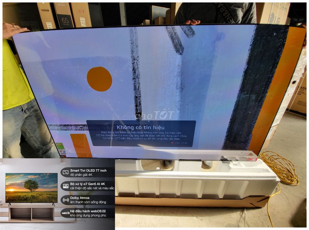 Tivi 77in 4k OLED LG 77A2 mới,Bảo hành 24t,giá tốt