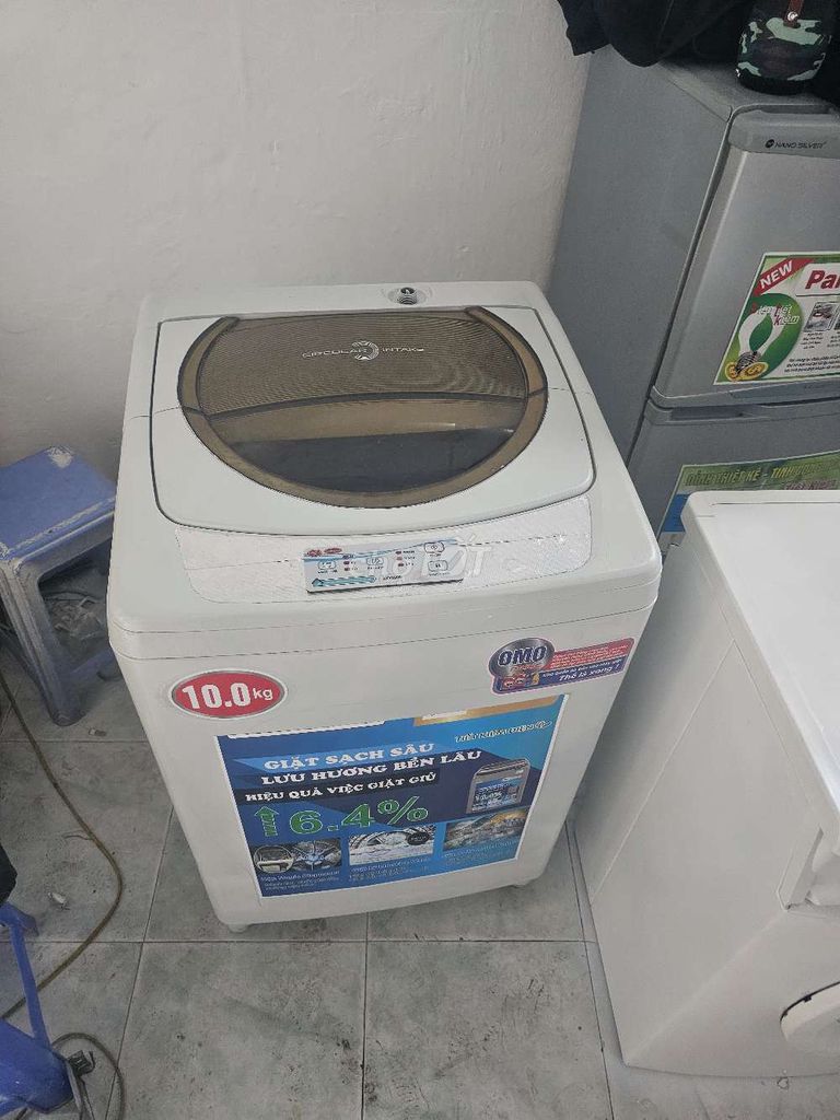 Máy giặt toshiba 10kg lồng đứng .bảo hành 3 tháng