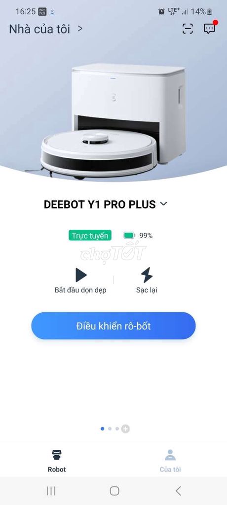 Robot hút bụi Ecovacs Y1 Plus bản Quốc Tế new 99%