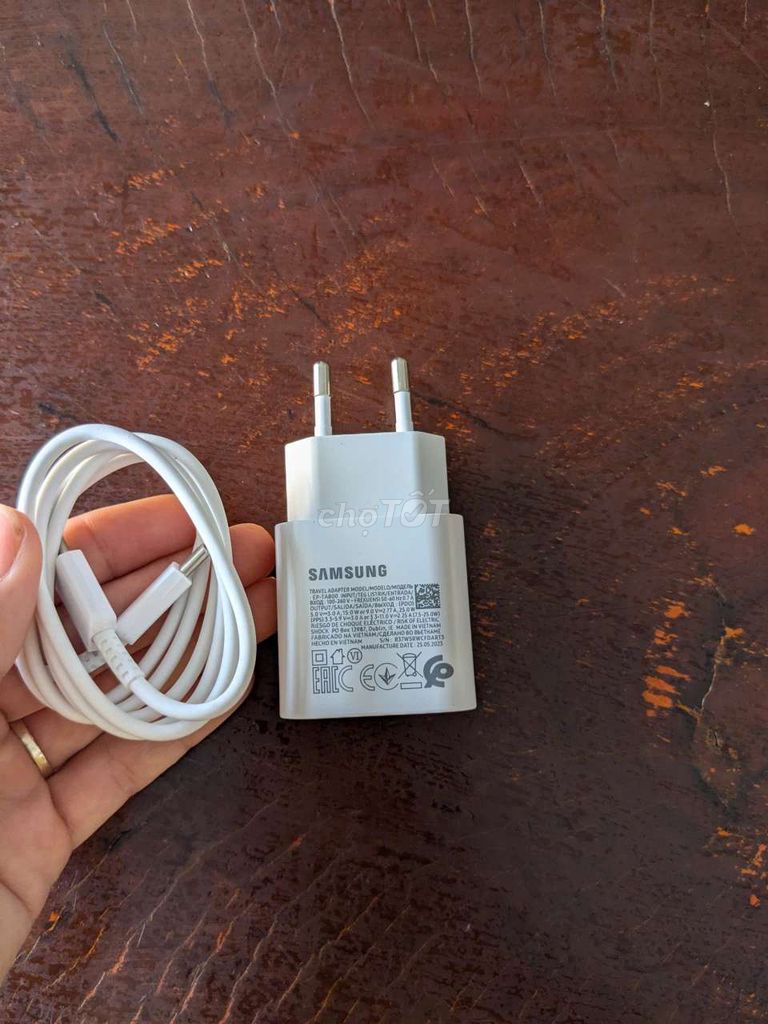 Bộ sạc nhanh Samsung 2 đầu Type C. Mua bán Phụ kiện (Màn hình, Chuột...) tại Huyện Châu Đức Bà Rịa - Vũng Tàu được đăng bởi VI TÍNH TÚ TÀI hình 1
