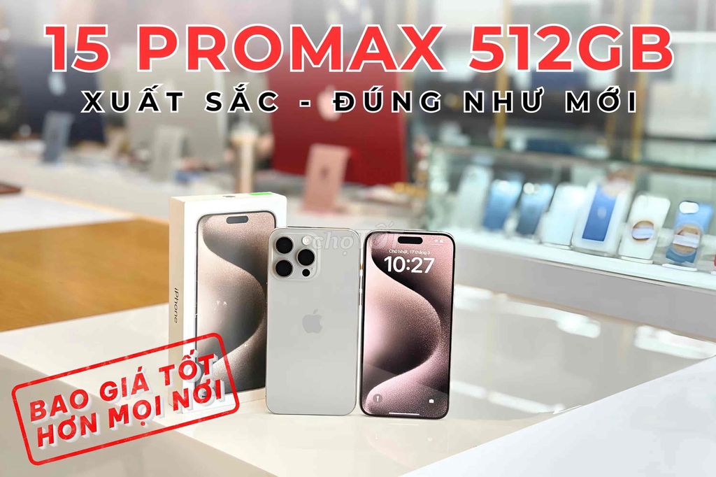 15 PROMAX - VN/A - 512G - FullBox ĐÚNG MỚI 100%