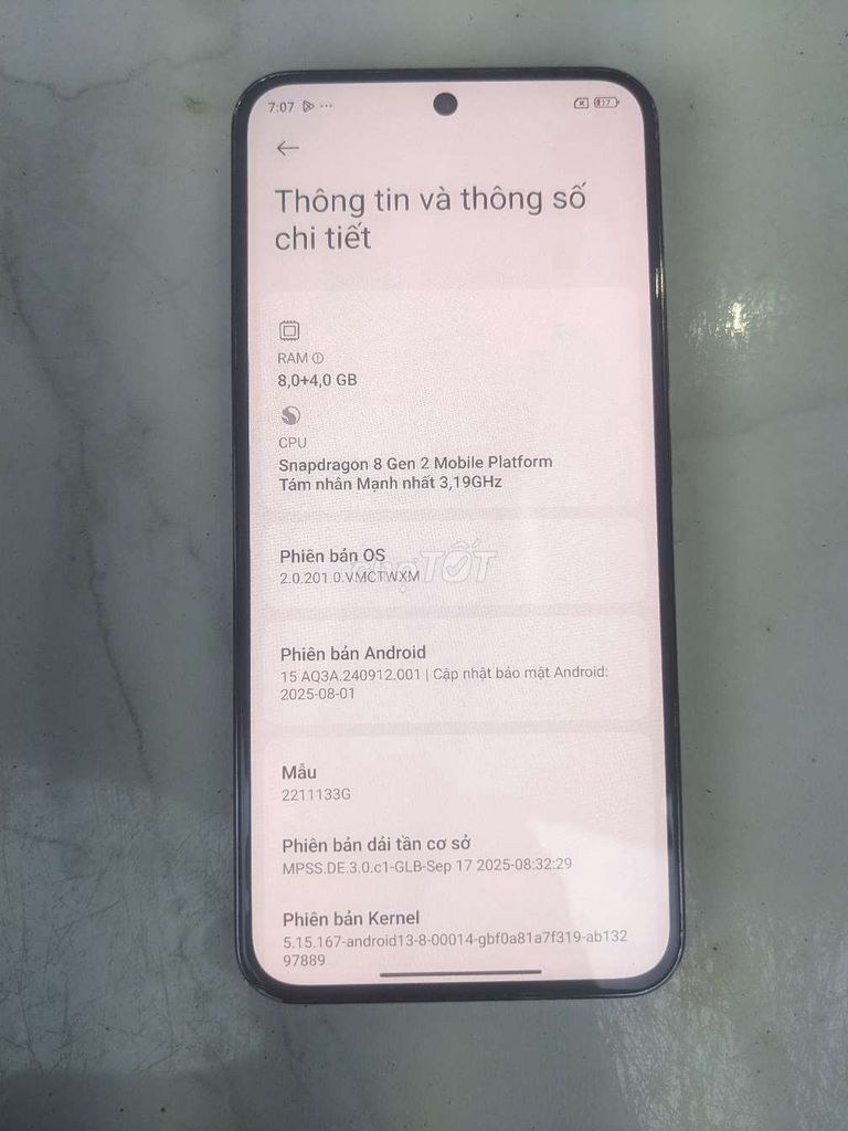 Xiaomi Mi 13 8GB Snapdragon 8 Gen 2 Đen. Mua bán Điện thoại tại Quận 12 Tp Hồ Chí Minh được đăng bởi cầm điện thoại giá tốt hình 1