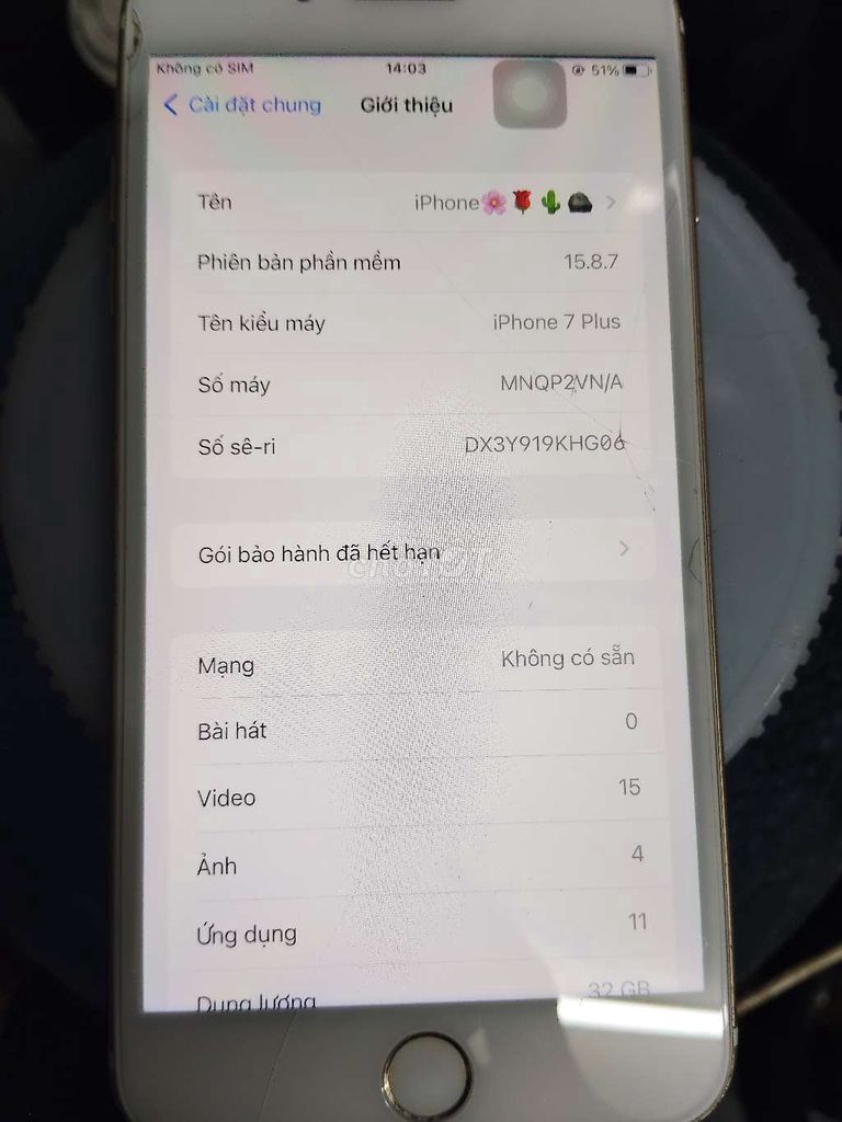 Apple iPhone 7 Plus 32GB Vàng. Mua bán Điện thoại tại Thành phố Biên Hòa Đồng Nai được đăng bởi van hoang hình 1