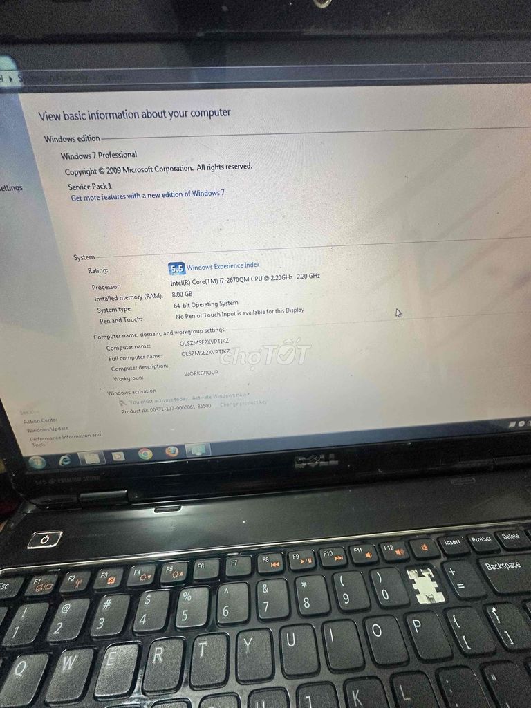 Dell Inspiron N5110 i7-2670QM 8GB/750gb VGA 525m. Mua bán Laptop tại Quận 12 Tp Hồ Chí Minh được đăng bởi HoàngNhân hình 1