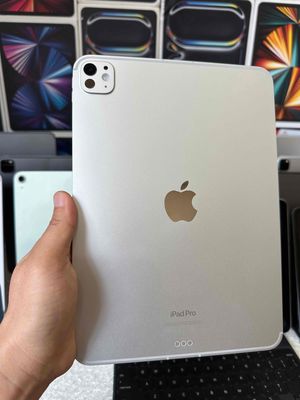iPAD PRO 11inch Chip M4 512GB + 5G Trắng Pin 87%.. Mua bán Máy tính bảng tại Thành phố Thủ Đức Tp Hồ Chí Minh được đăng bởi TonTrung Táo Uy Tín  hình 1