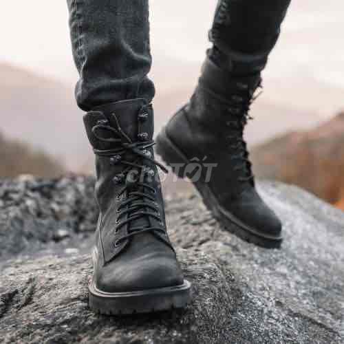 Giày boot da thật thời trang đen unisex. Mua bán Giày dép tại Quận Tây Hồ Hà Nội được đăng bởi xuan ha hình 1